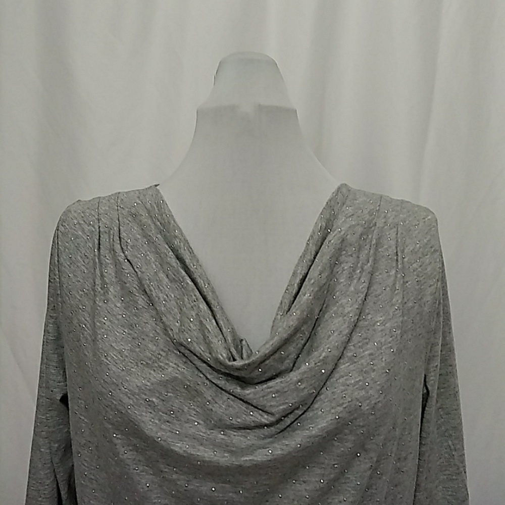 Talbots Jeweled 3/4 Quarter Sleeve T-shirt - Picture 2 of 6